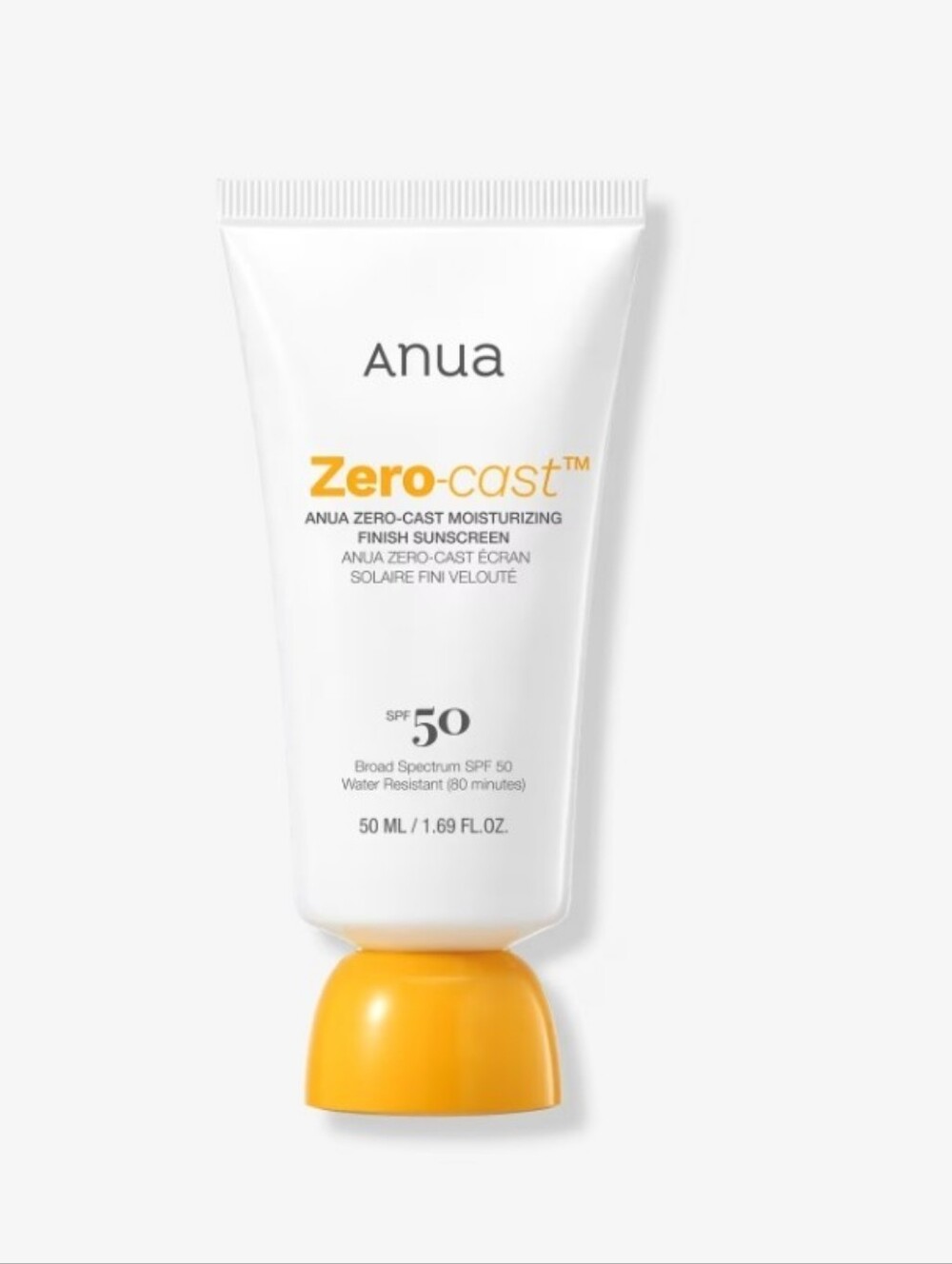 Anua Zero Cast Moisturizing Finish SPF 50